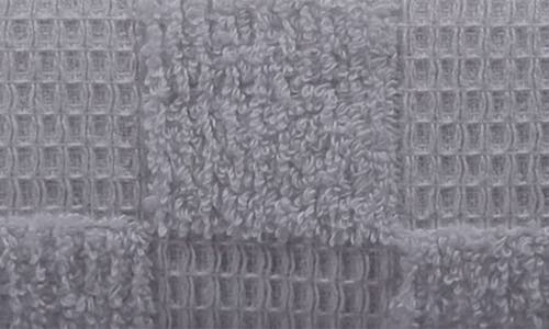 Brooks Brothers Waffle Terry 2-piece Turkish Cotton Bath Mat Set In Silver