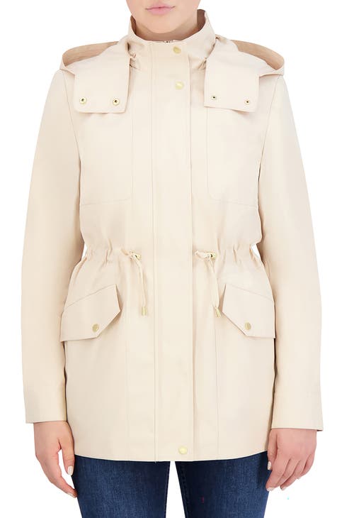 Ivory raincoat outlet