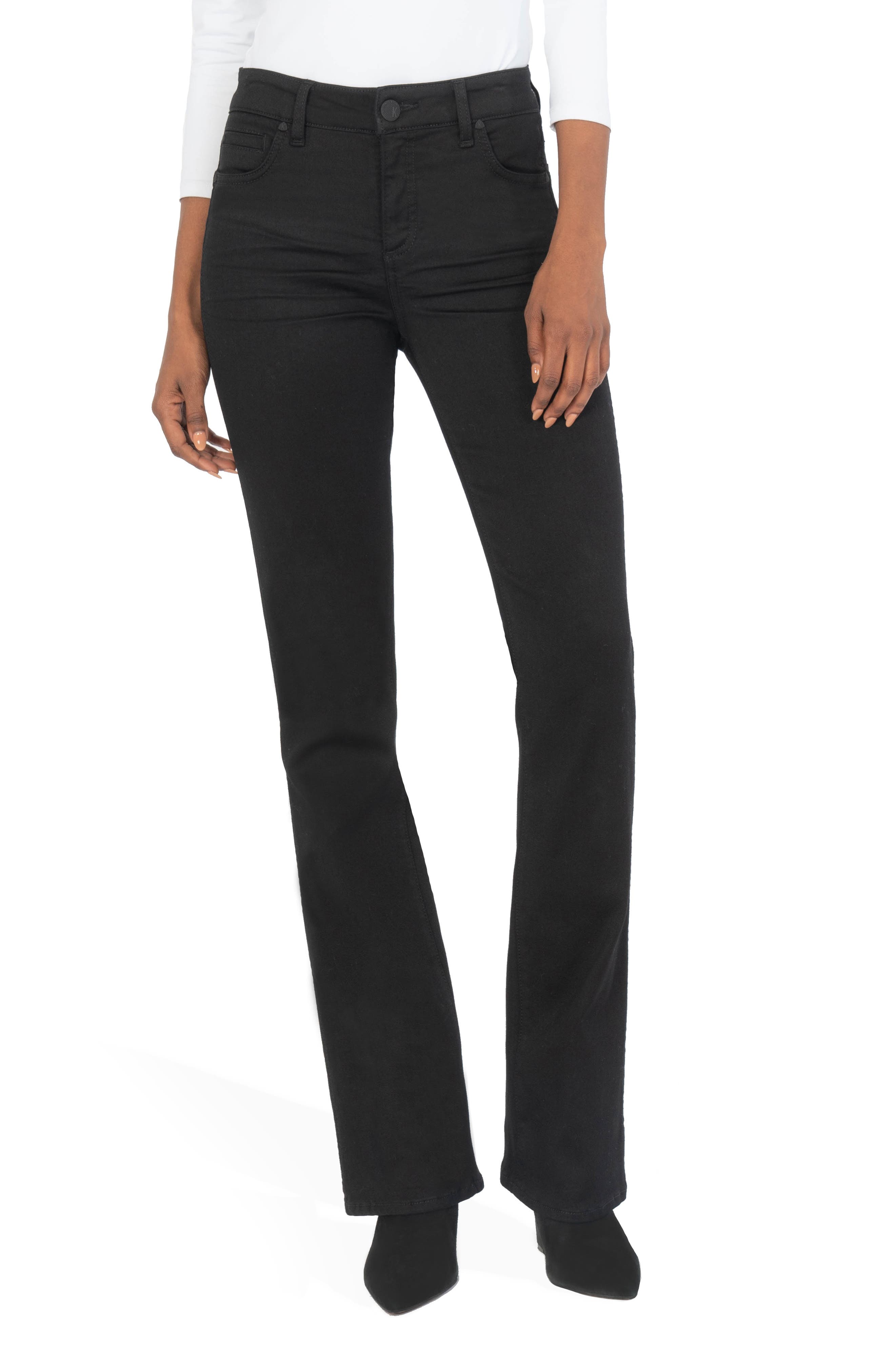 plus size black jeans bootcut