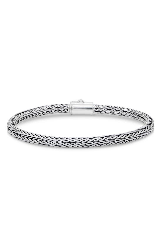Devata Sterling Silver Chain Bracelet In Silver