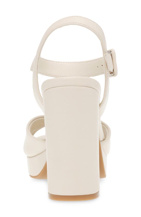 Shop Anne Klein Zena Ankle Strap Platform Sandal In Off White