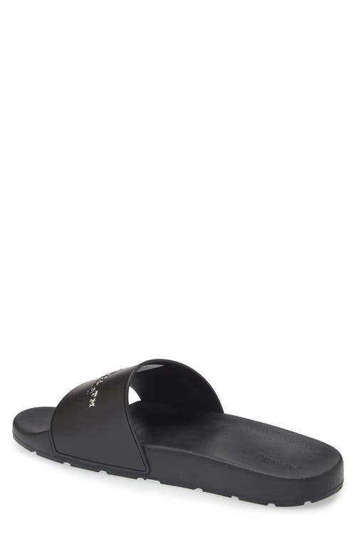 Shop Off-white Bookish Gradient Slide Sandal In Black - Silver