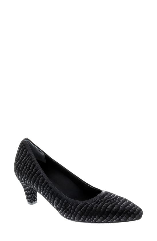 Ros Hommerson Karat Womens Snake Print Metallic Dress Pumps In Black Croc Leather