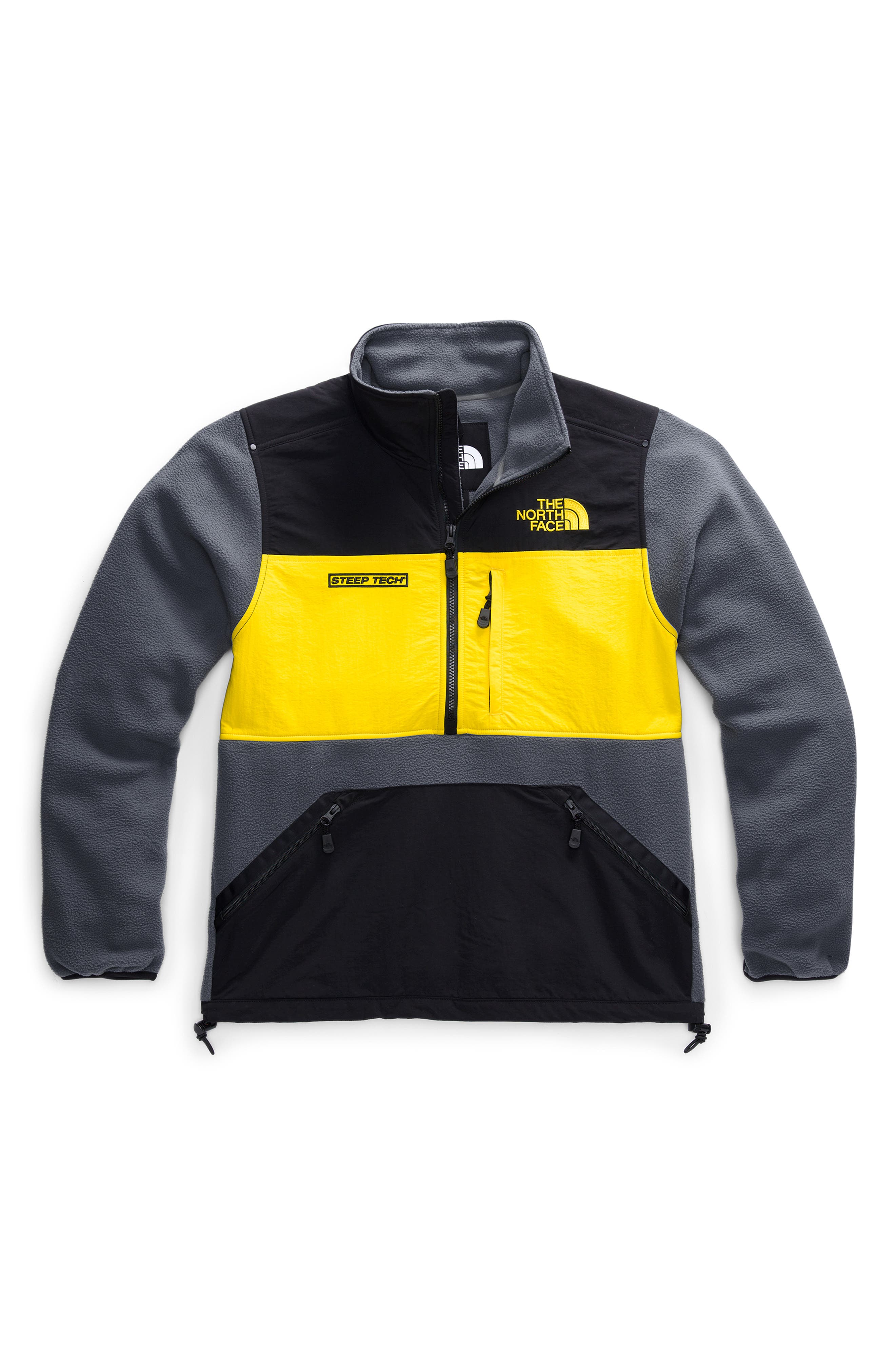 half zip north face jacket