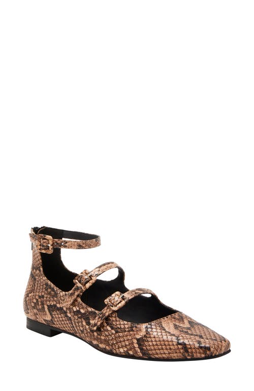 KATY PERRY KATY PERRY CONFIDANT SNAKESKIN PRINT MARY JANE FLAT