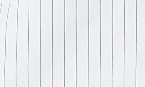 Endless Rose Pinstripe Button Front Vest In White/black