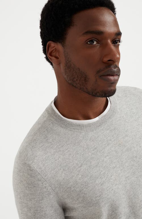 Shop Brunello Cucinelli Cashmere Sweater In Pebble