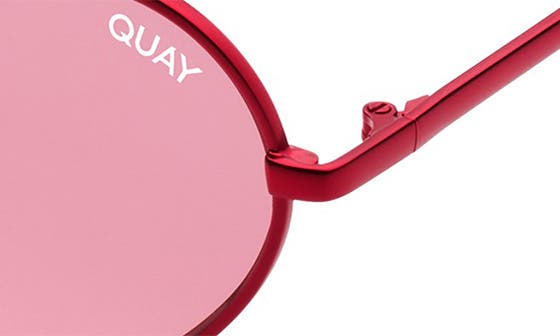 Quay Australia x Pride Heartbreaker 45mm Heart Sunglasses in  display picture 2