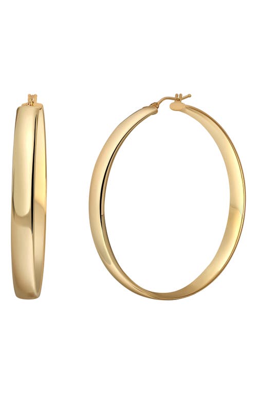 14K Gold Classic Hoop Earrings in 14K Yellow Gold