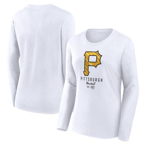 Pittsburgh Pirates G-III 4Her by Carl Banks Women's Dot Print V-Neck Fitted  T-Shirt - White