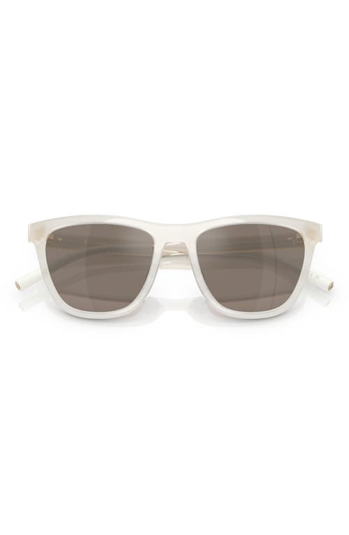 Oliver Peoples 51mm Polarized Pillow Sunglasses In White