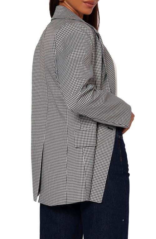 Petal And Pup Petal & Pup Juliette Check Double Breasted Blazer In Multi