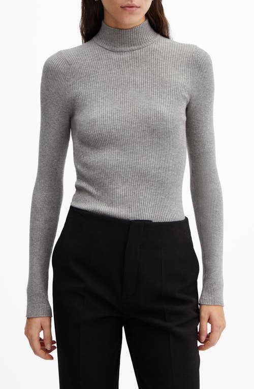 MANGO Rib Turtleneck Sweater at Nordstrom,