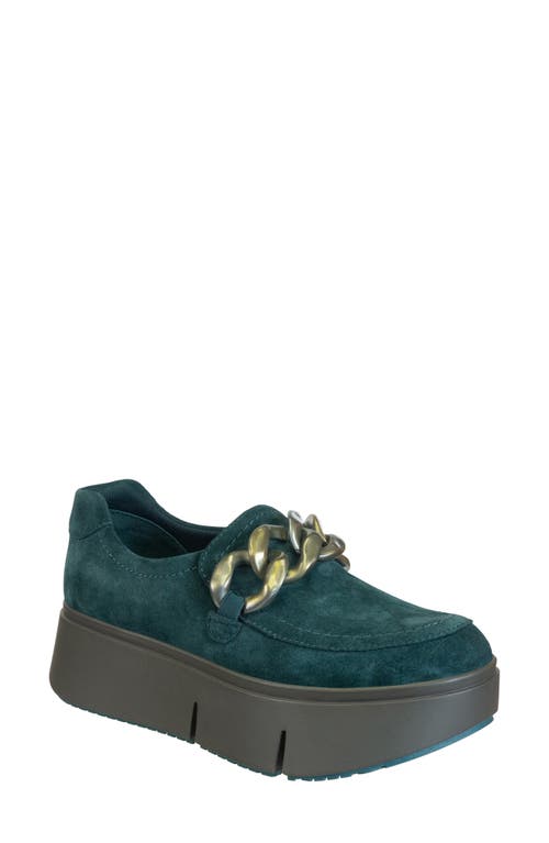 Princeton Platform Loafer in Emerald