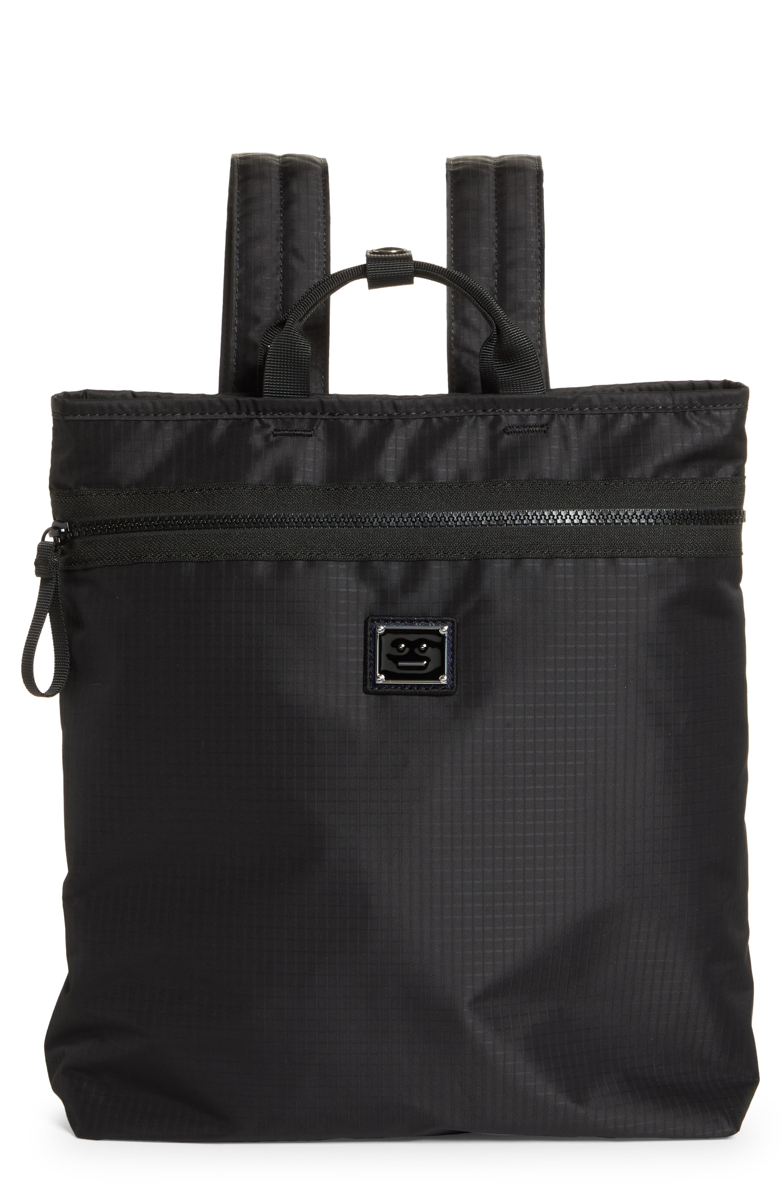 Acne Studios Atton Ripstop Backpack in Black at Nordstrom