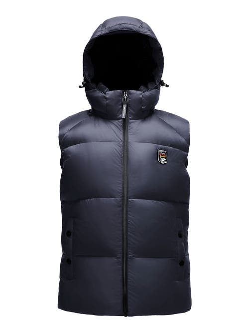 Shop Triple F.a.t. Goose Puffer Down Vest In Navy