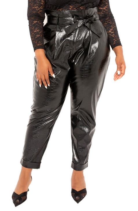 City Chic  Women's Plus Size Norah Faux Leather Pant - Black - 12 Plus :  Target