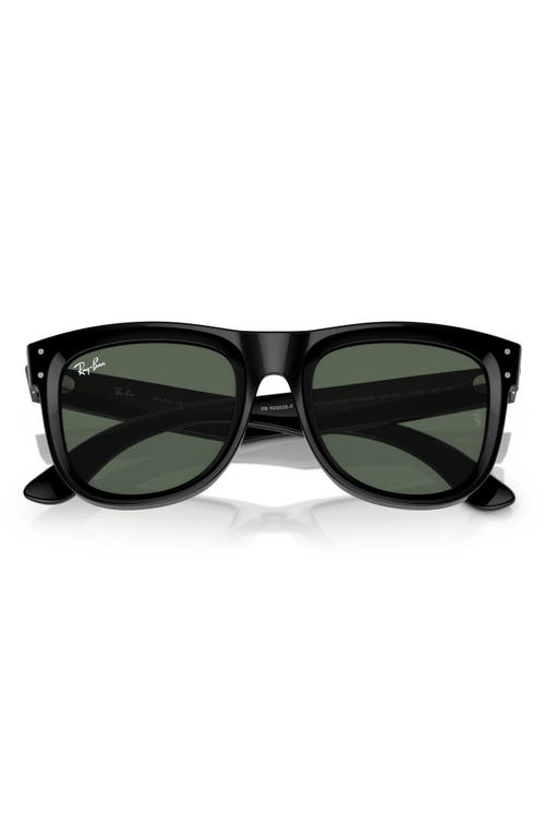 Shop Ray Ban Ray-ban Wayfarer Reverse 53mm Square Sunglasses In Dark Green