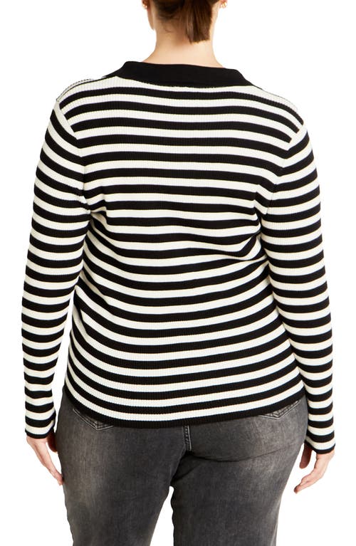 Shop City Chic Zola Stripe Sweater