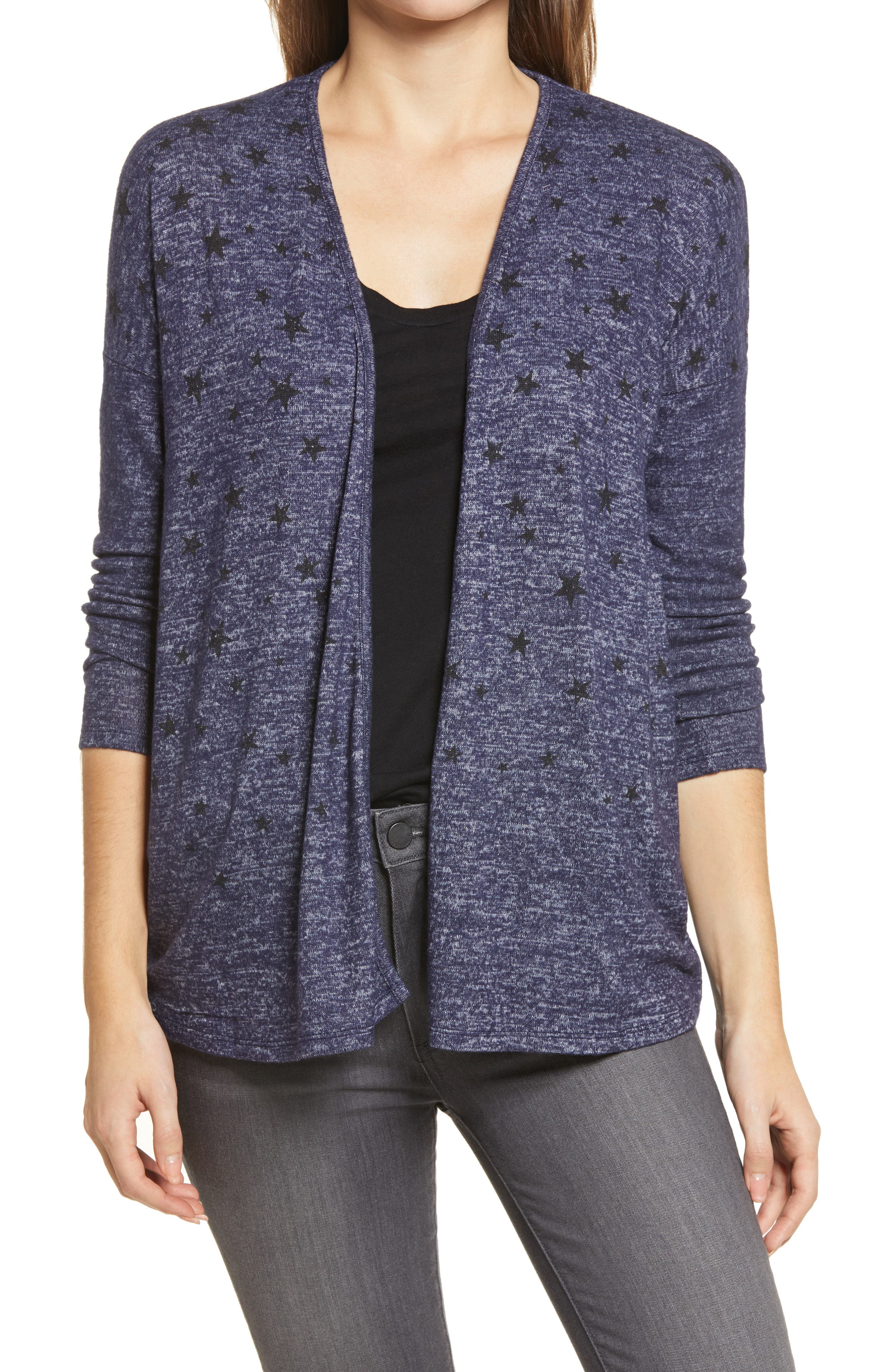 bobeau open front cardigan