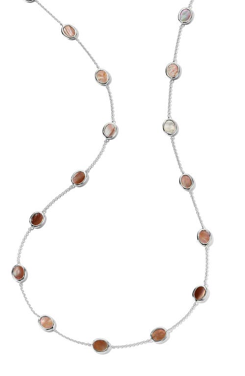 Shop Ippolita Rock Candy Confetti Necklace In Brown Shell