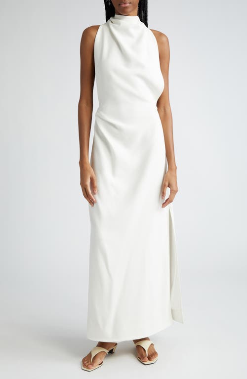 Proenza Schouler Faye Draped Twist Detail Gown In White