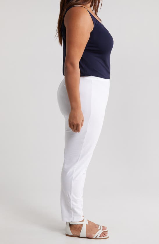 Shop Eileen Fisher Slim Ankle Pants In White