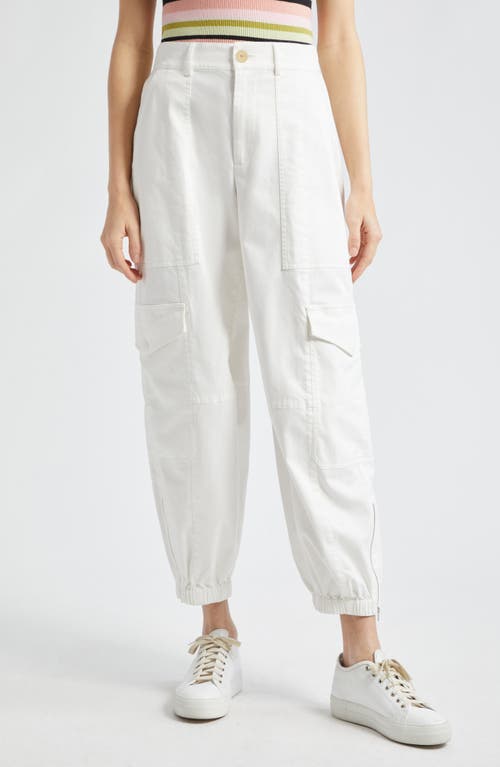 ATM Anthony Thomas Melillo Stretch Cotton Twill Cargo Joggers Chalk at Nordstrom,