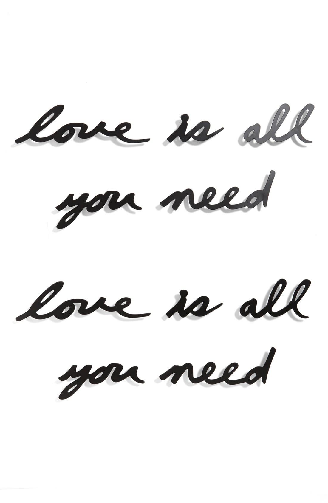 Umbra 'Love Is All You Need' Wall Décor Nordstrom