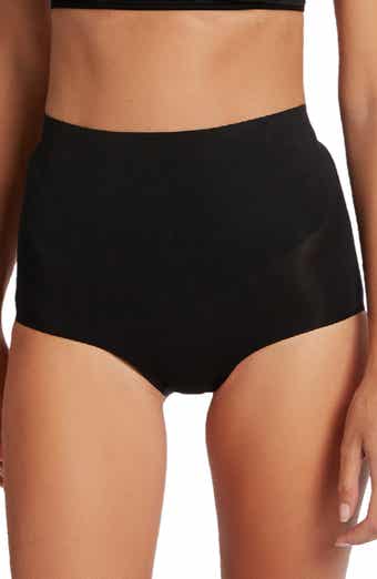 Wolford Seamless High Waist Bikini Bottoms in Black