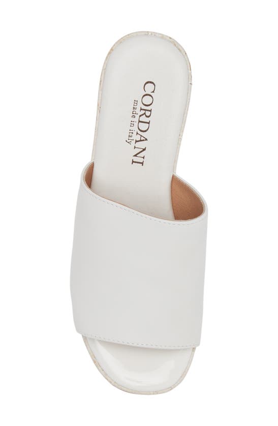 Shop Cordani Jozie Platform Wedge Slide Sandal In Nappa Bianco