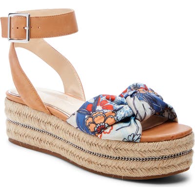 Jessica Simpson Aprille Platform Ankle Strap Sandal, Blue