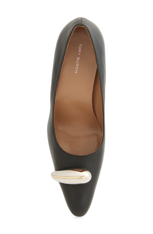 Tory Burch Pierced Xl Pump In Perfect Black