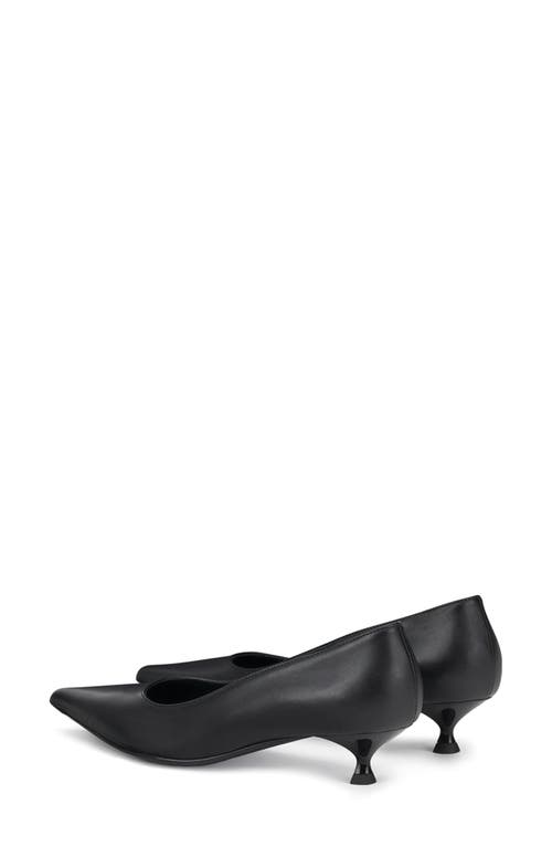 Shop Agl Attilio Giusti Leombruni Agl Lenor Pointed Toe Kitten Heel Pump In Nero-nero