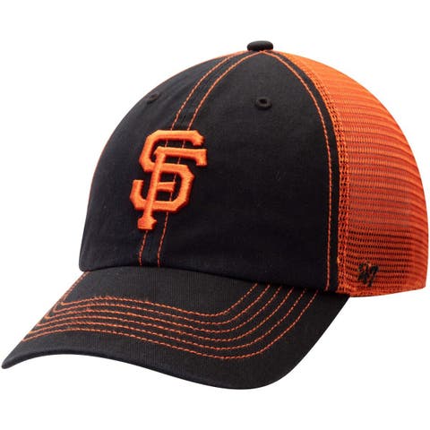 Men's San Francisco Giants '47 Orange No Shot Captain Snapback Hat