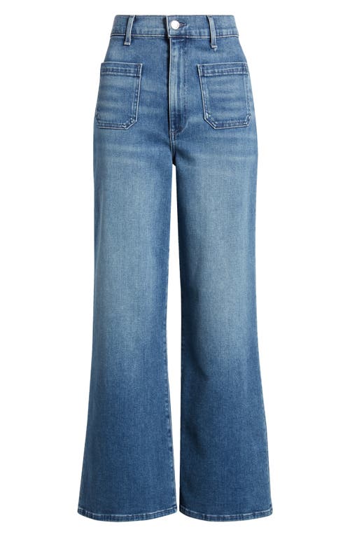 Shop Le Jean Virginia Patch Pocket High Waist Ankle Wide Leg Jeans In Laurel Canyon