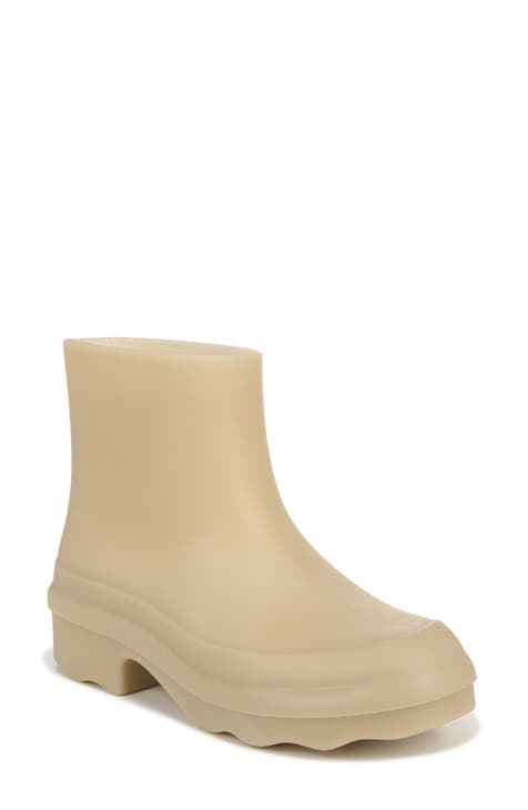 Ivory Rain Boots - Rubber Rain Boots - Matte Ivory Rain Boots - Lulus