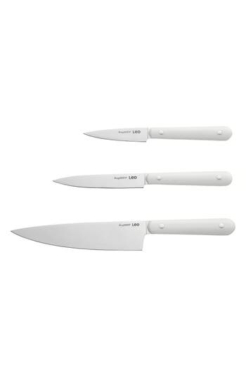 Berghoff Leo Glints 3-piece Starter Knife Set In White