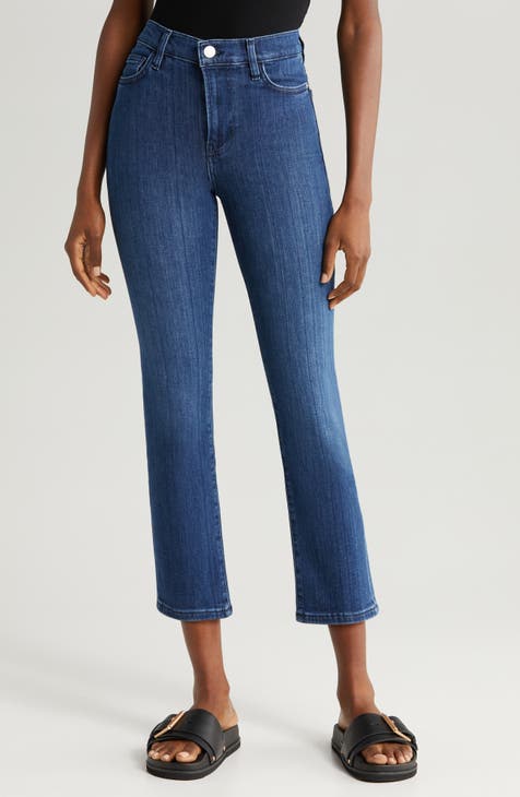 FRAME Cropped cotton-twill straight-leg pants