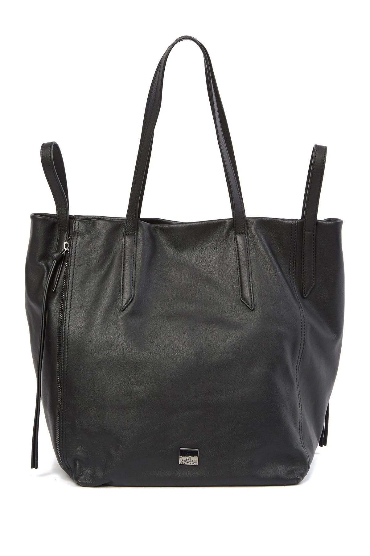 kooba leather tote bag