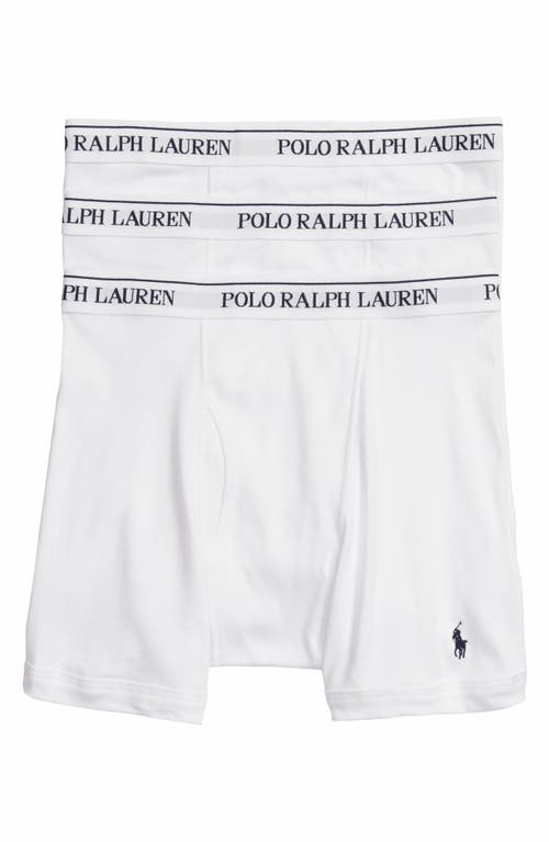 UPC 738994667625 product image for Polo Ralph Lauren 3-Pack Cotton Boxer Briefs in White at Nordstrom, Size X-Large | upcitemdb.com