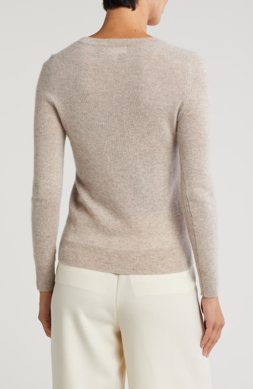 Shop Nordstrom Crewneck Cashmere Sweater In Beige Hummus Heather