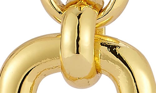 Chloe & Madison Chloe And Madison Oval Link Drop Earrings In Gold
