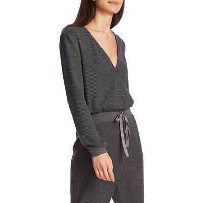 1.state Thermal Knit Long Sleeve Jumpsuit