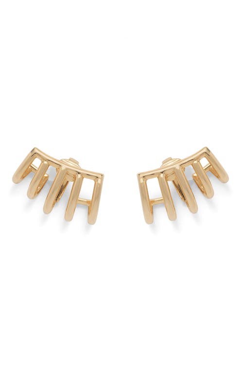 Lady Grey Cage Clip-On Earrings in Gold at Nordstrom