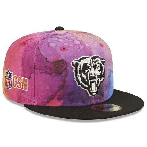 Men's New Era White Chicago Bears B Logo Omaha 59FIFTY Fitted Hat