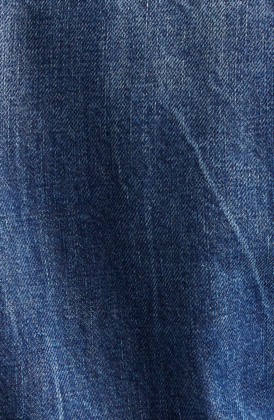 Shop Stella Mccartney Tuxedo Panel Denim Jacket In 4156 - Blue And Tuxedo