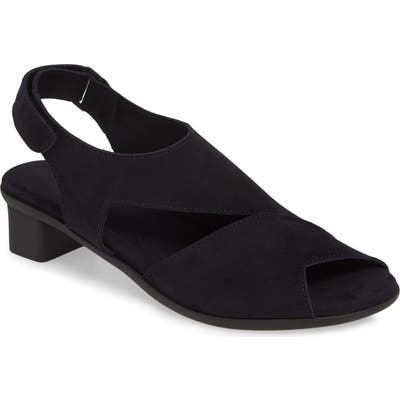Arche Obibbi Asymmetrical Slingback Sandal, Purple