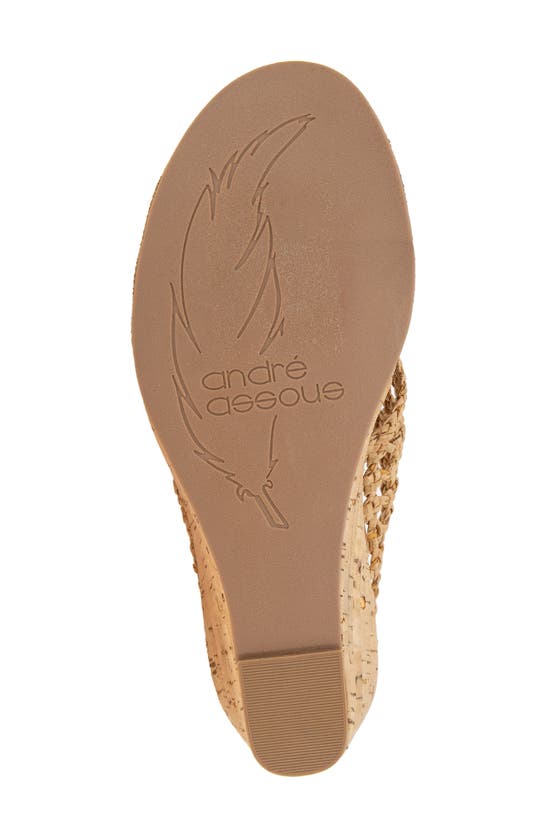 Shop Andre Assous Bryana Wedge Sandal In Natural