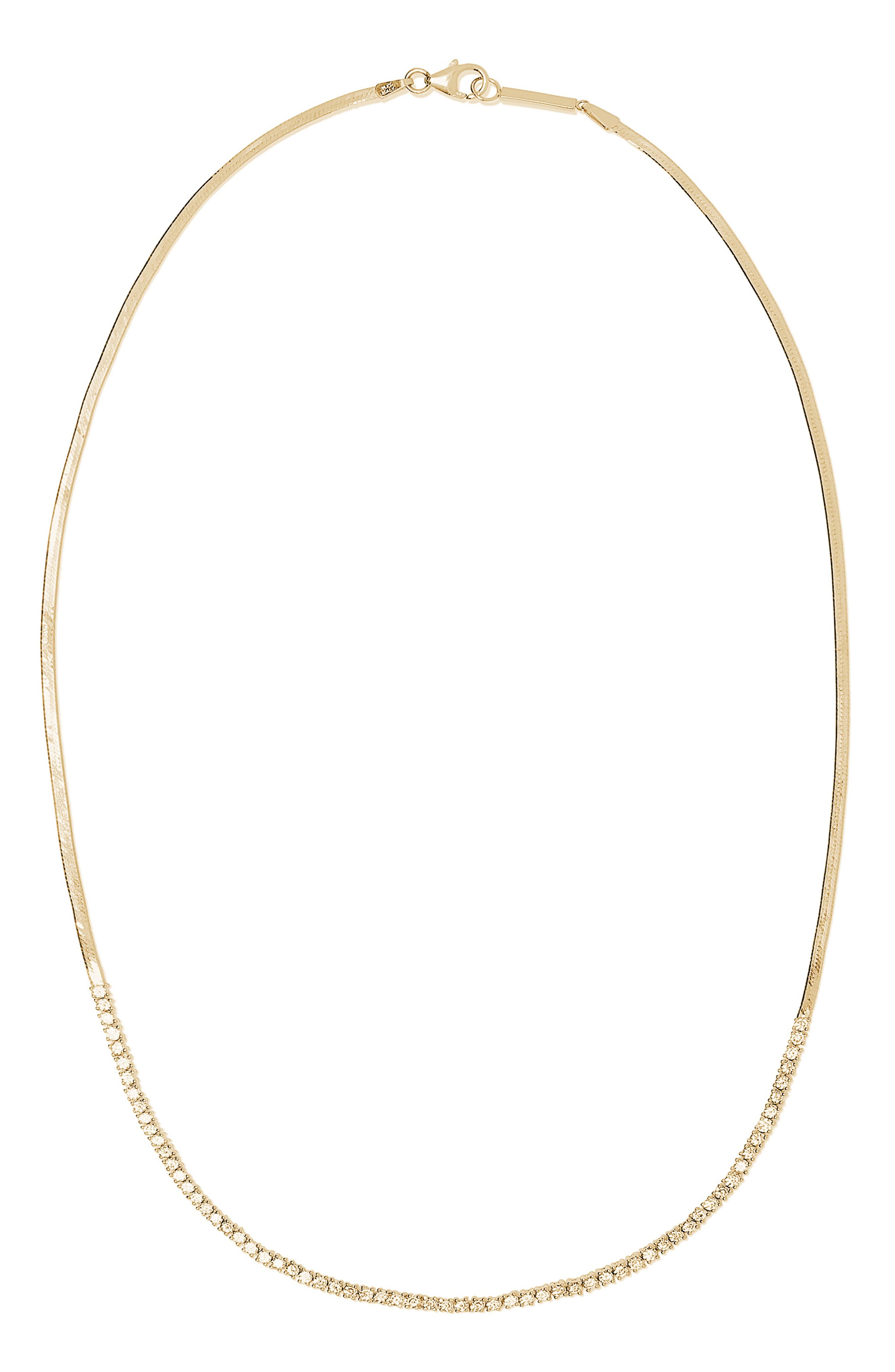 Lana Jewelry Thin Liquid Gold Choker 